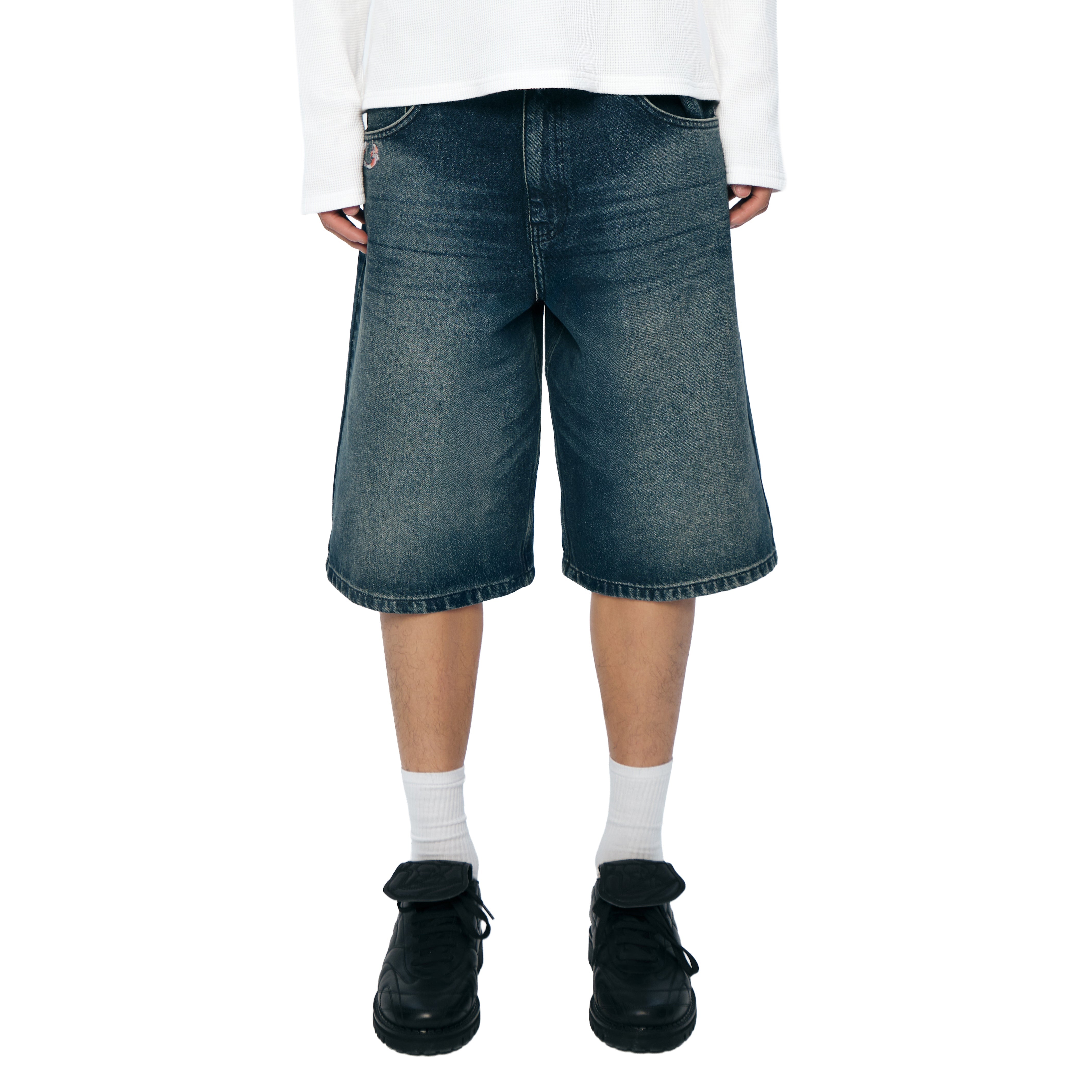 Derschutze "koi fish v2" Jorts washed indigo