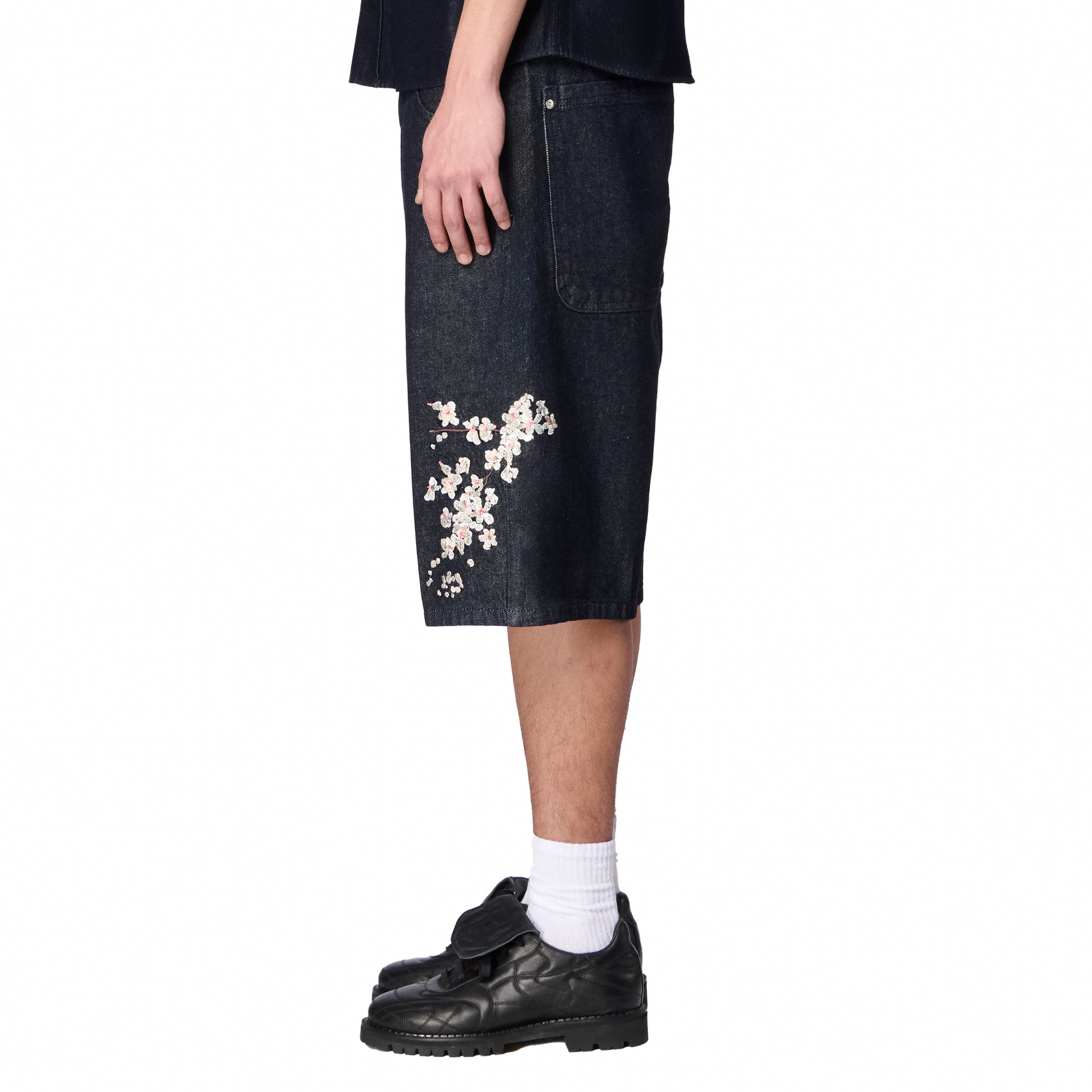 Derschutze "yakuza" indigo raw Jorts 02