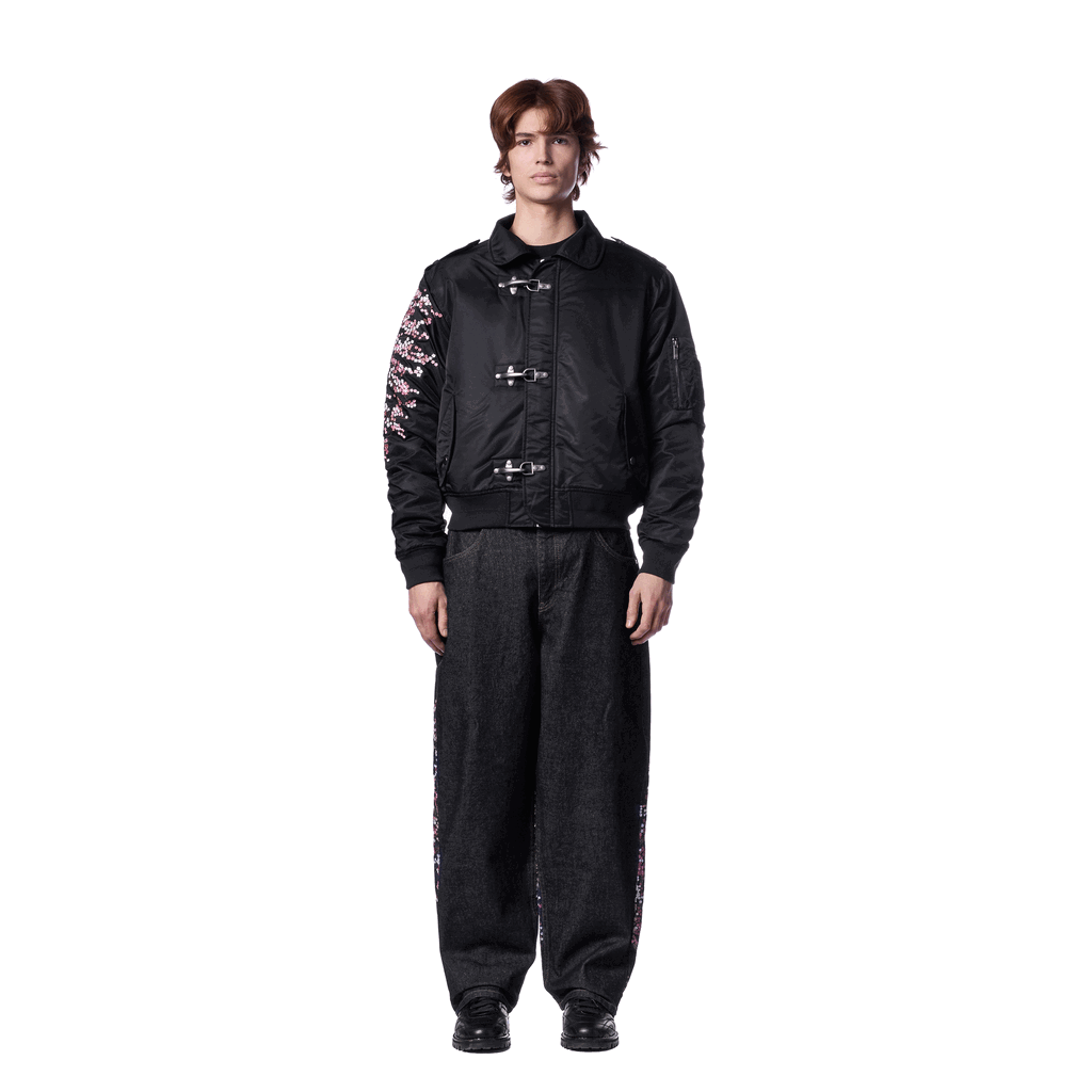 Derschutze "blossom v3" indigo raw Denim 02