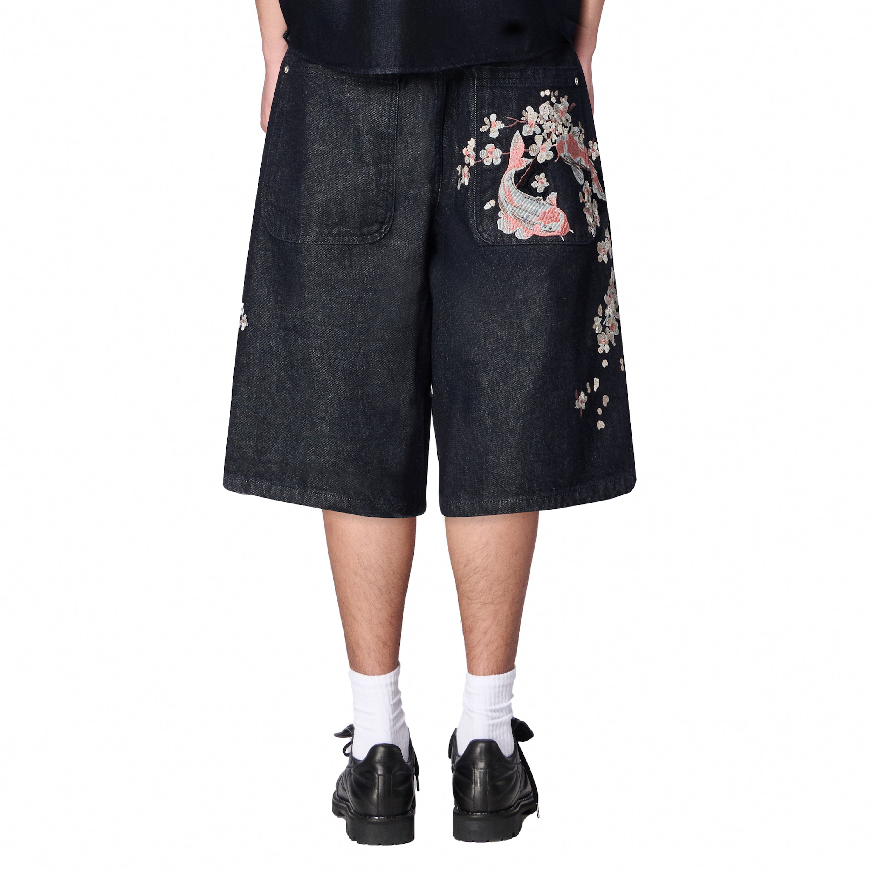 Derschutze "yakuza" indigo raw Jorts 02
