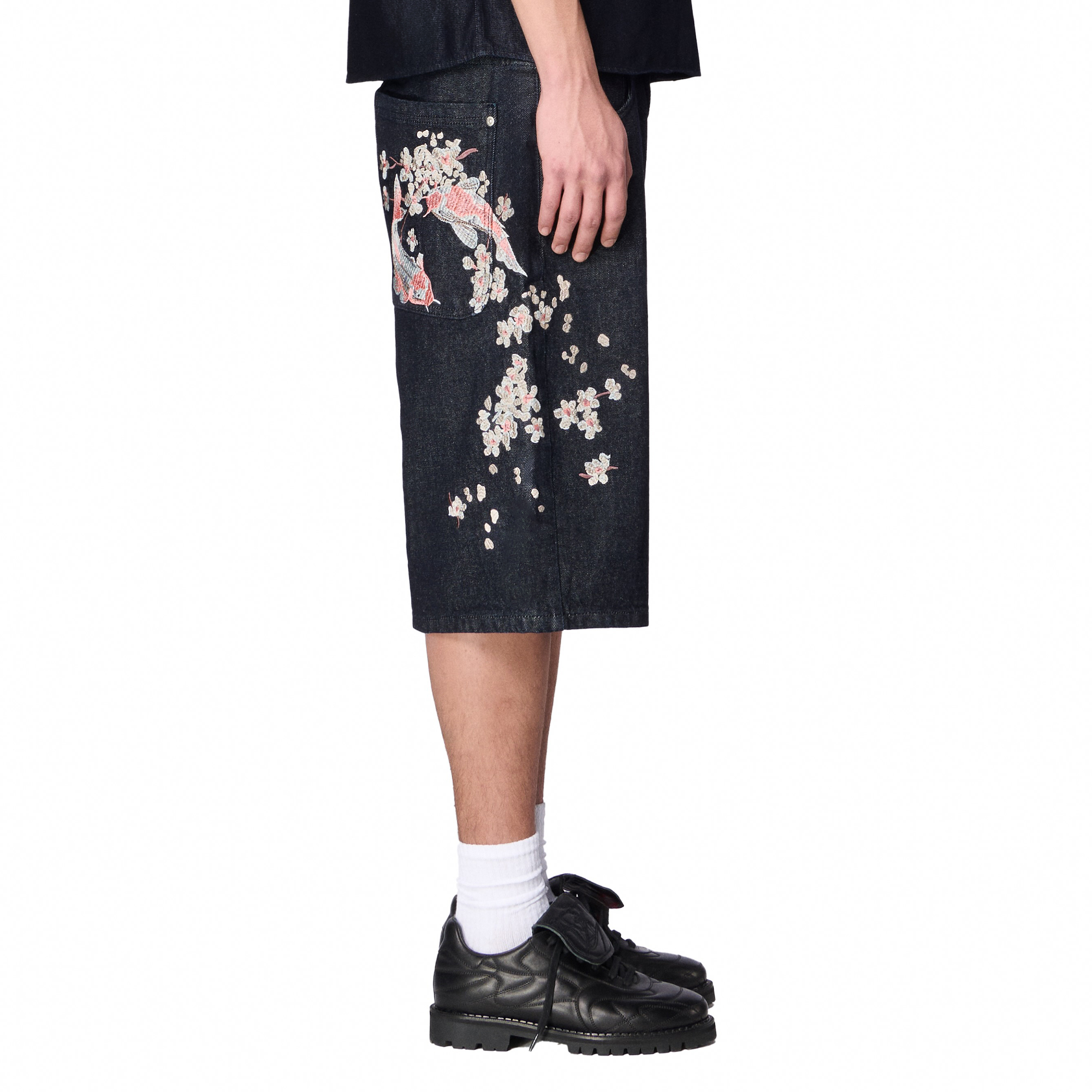 Derschutze "yakuza" indigo raw Jorts 02