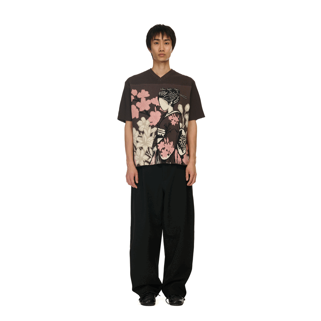 Derschutze "yakuza v2" knitted Jersey blue