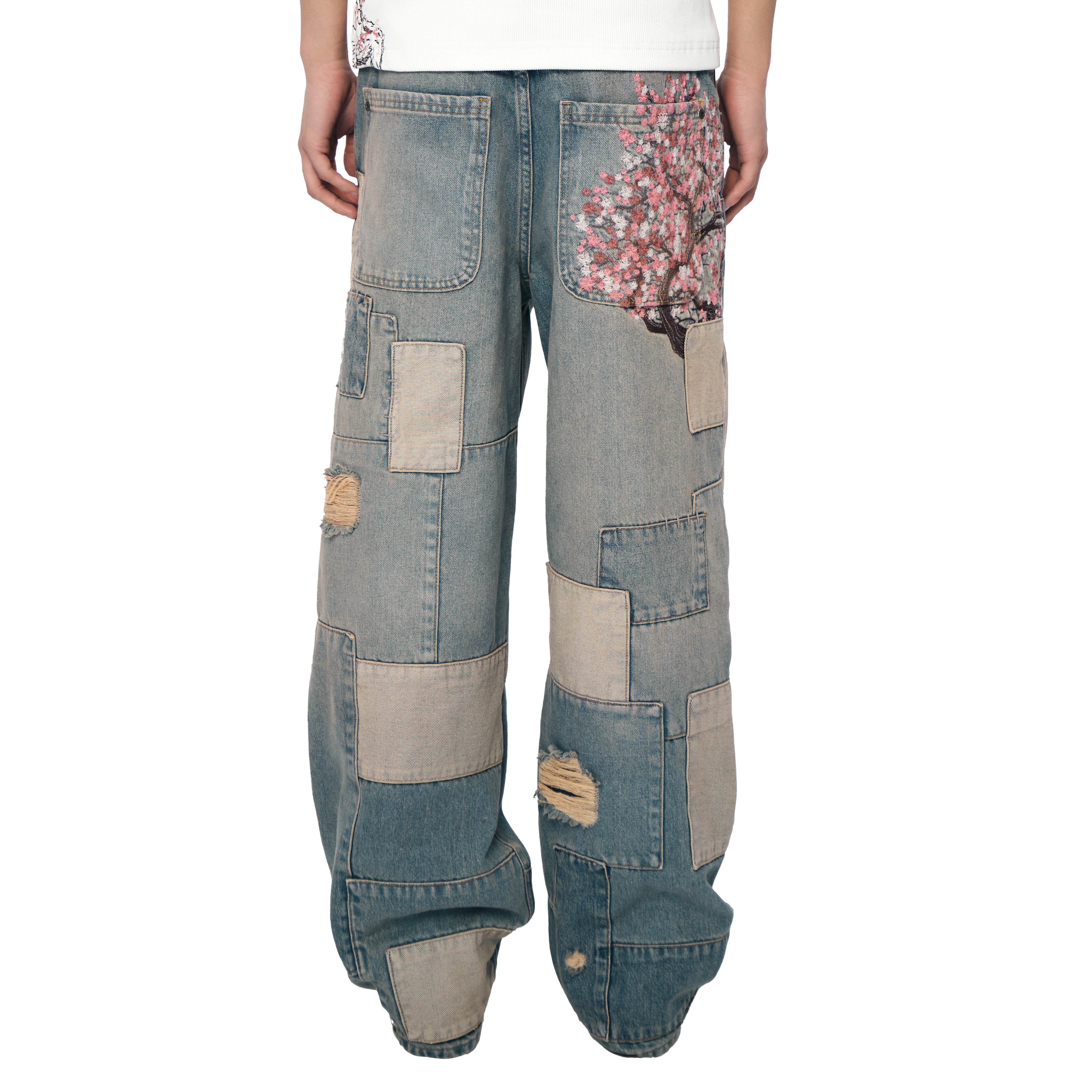 Derschutze "blossom v2" patchwork Denim light blue