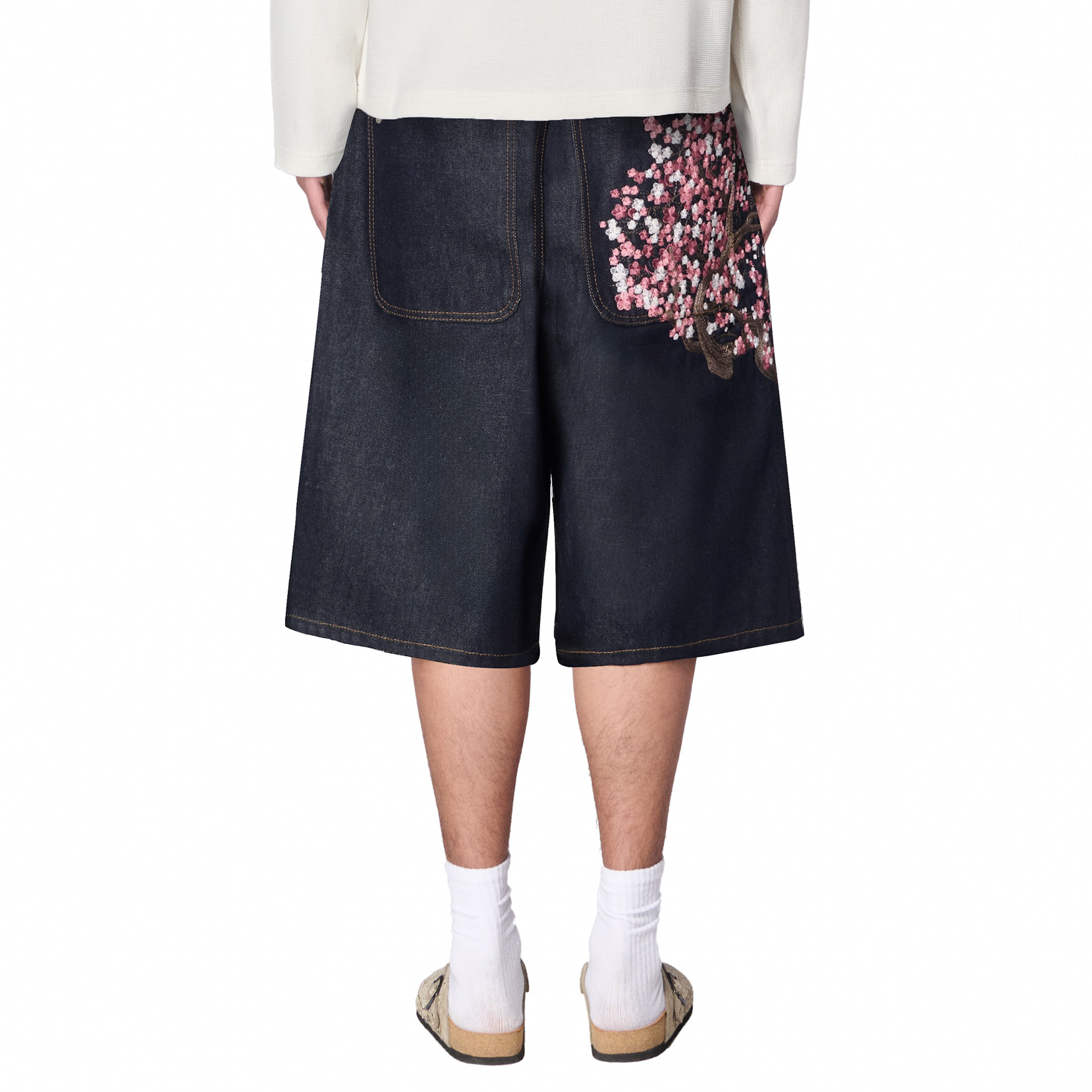Derschutze "blossom" indigo raw Jorts