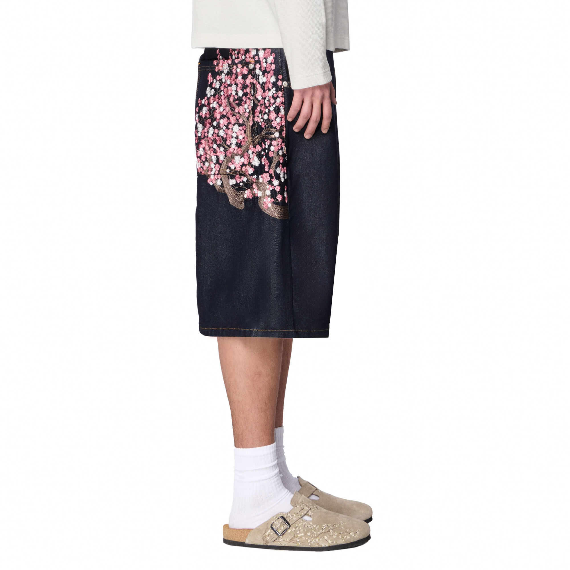 Derschutze "blossom" indigo raw Jorts