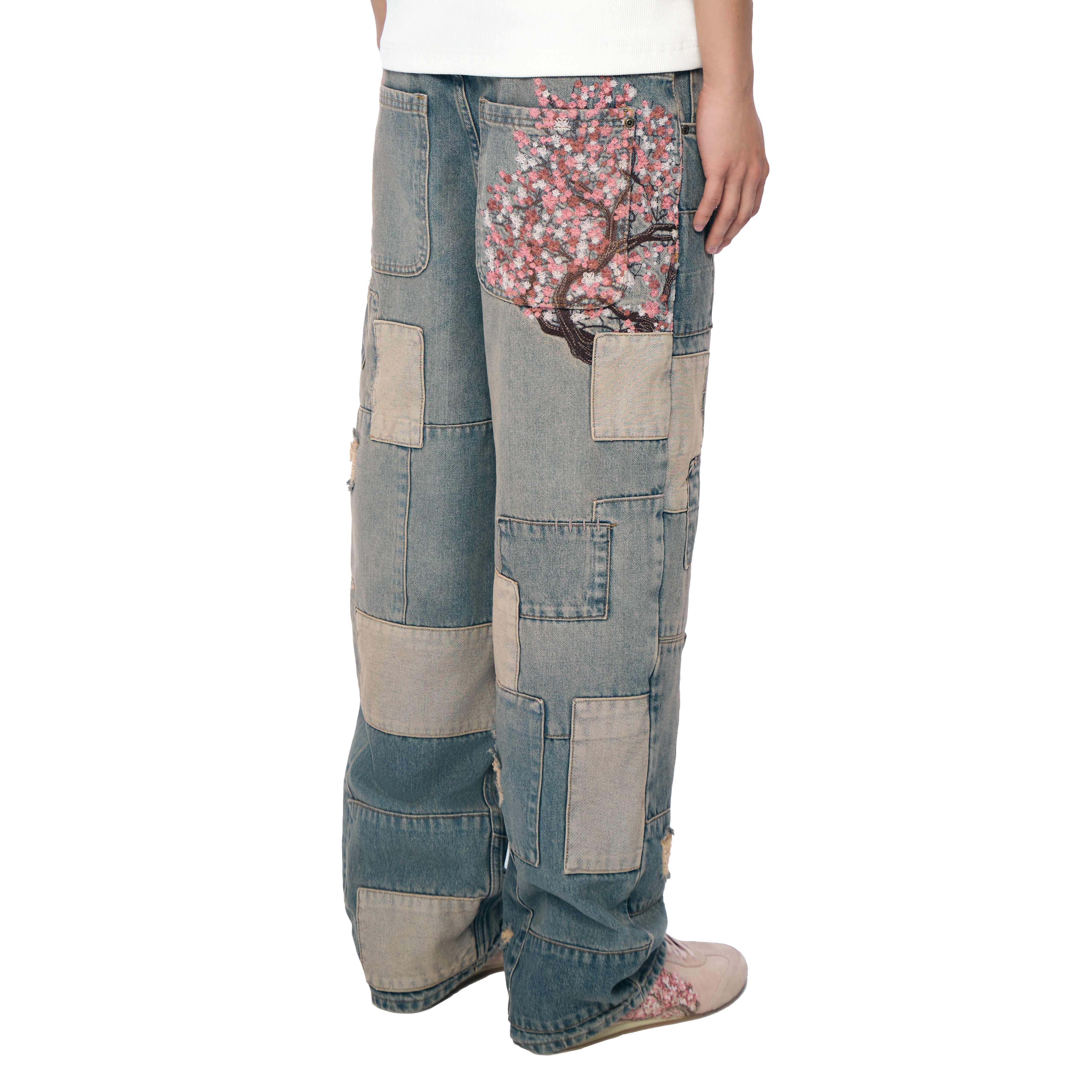 Derschutze "blossom v2" patchwork Denim light blue