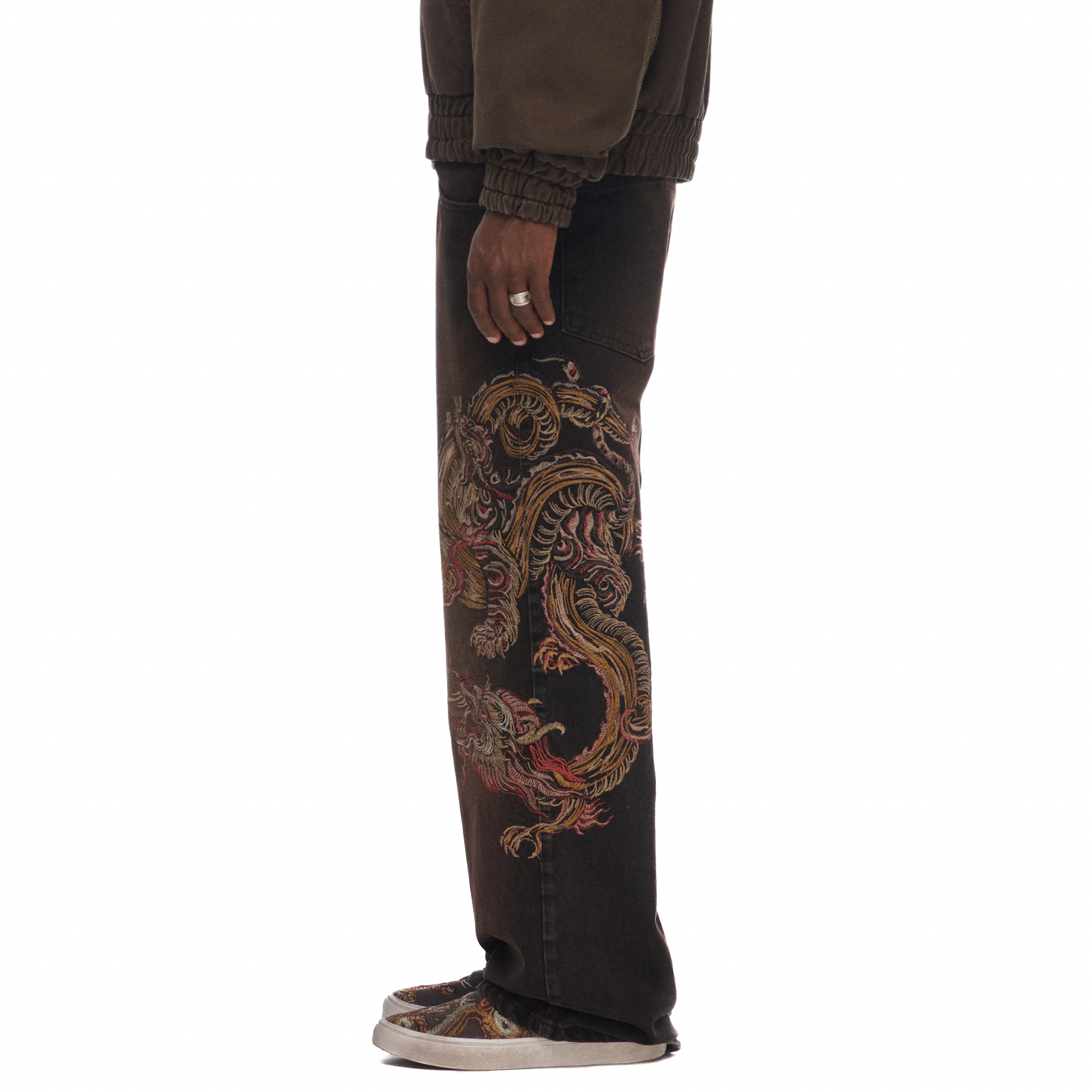 Derschutze "lotus v2" brown bootcut Denim