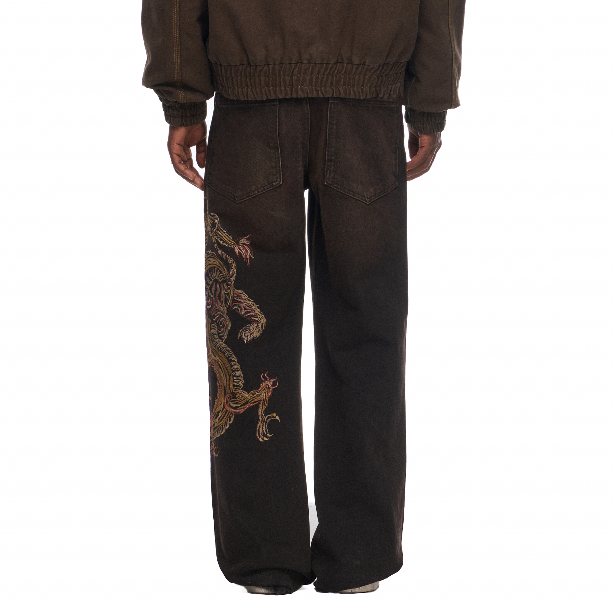 Derschutze "lotus v2" brown bootcut Denim