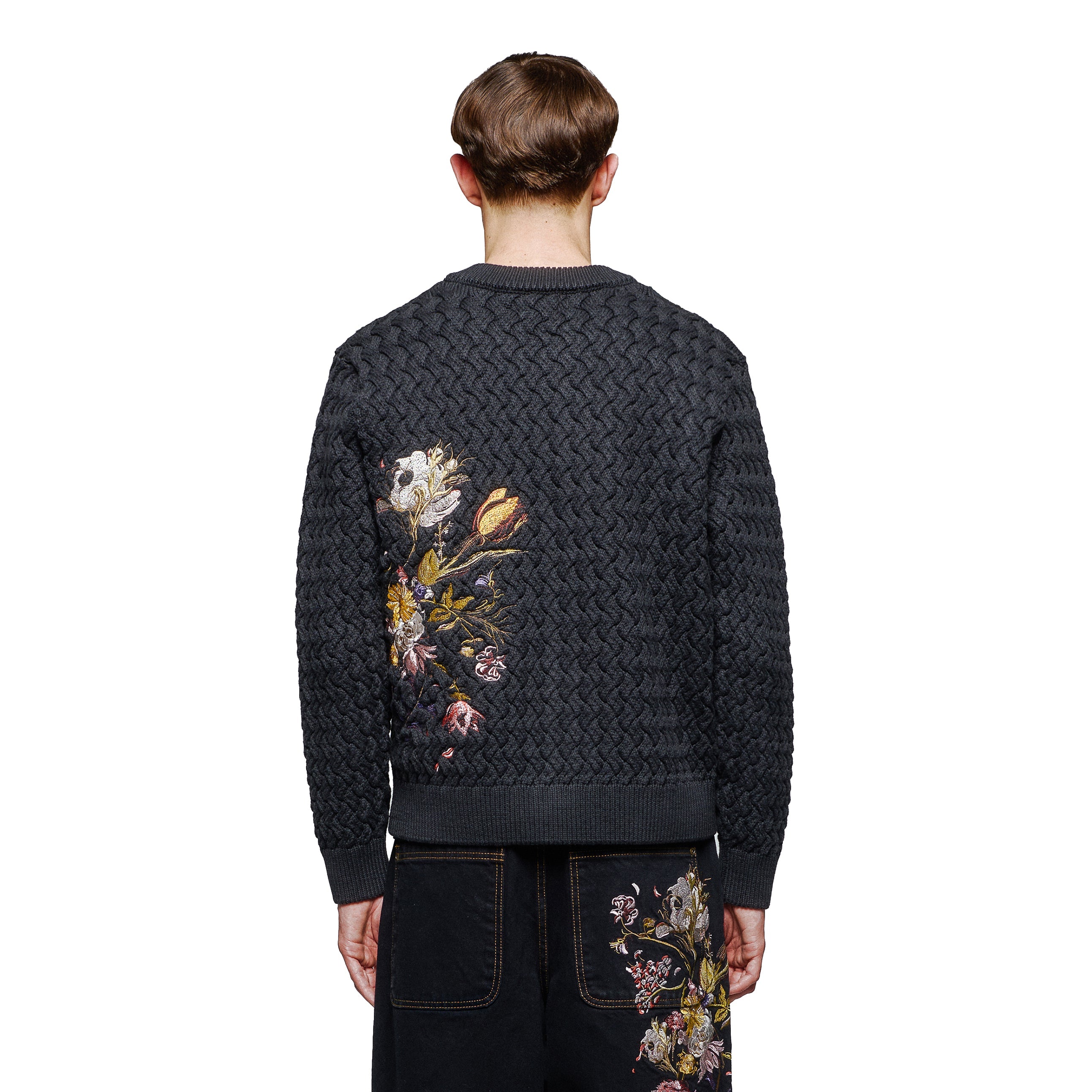 Derschutze "garden of eden" Cardigan anthracite