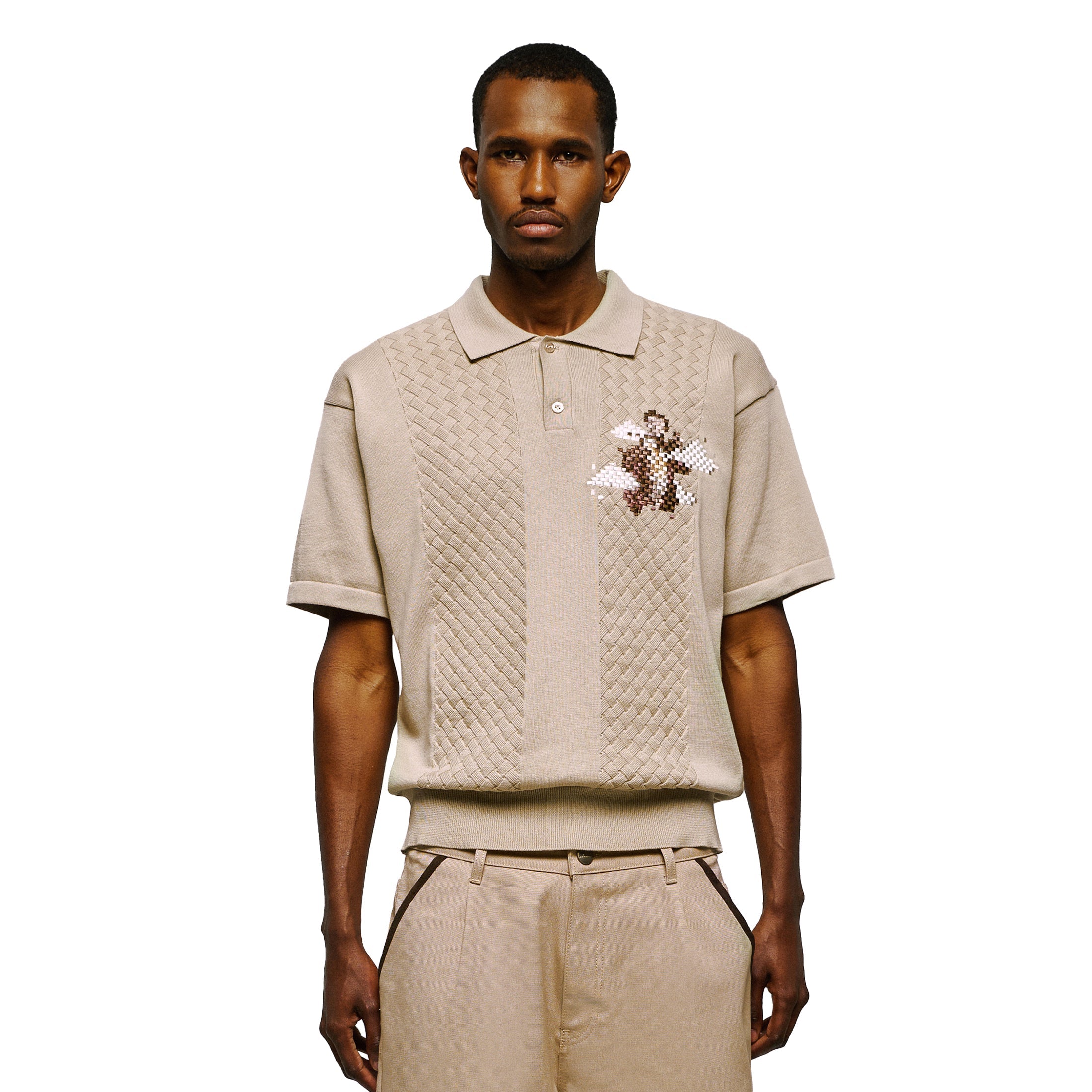 Derschutze "on air" Polo knit beige