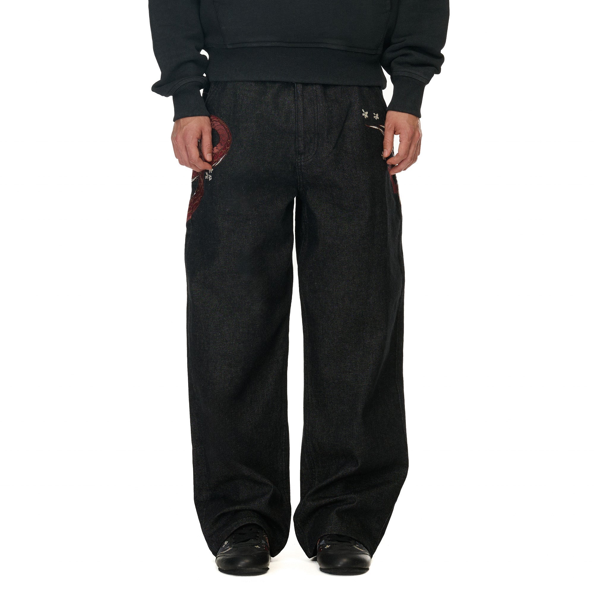 Derschutze "yakuza" raw Denim black