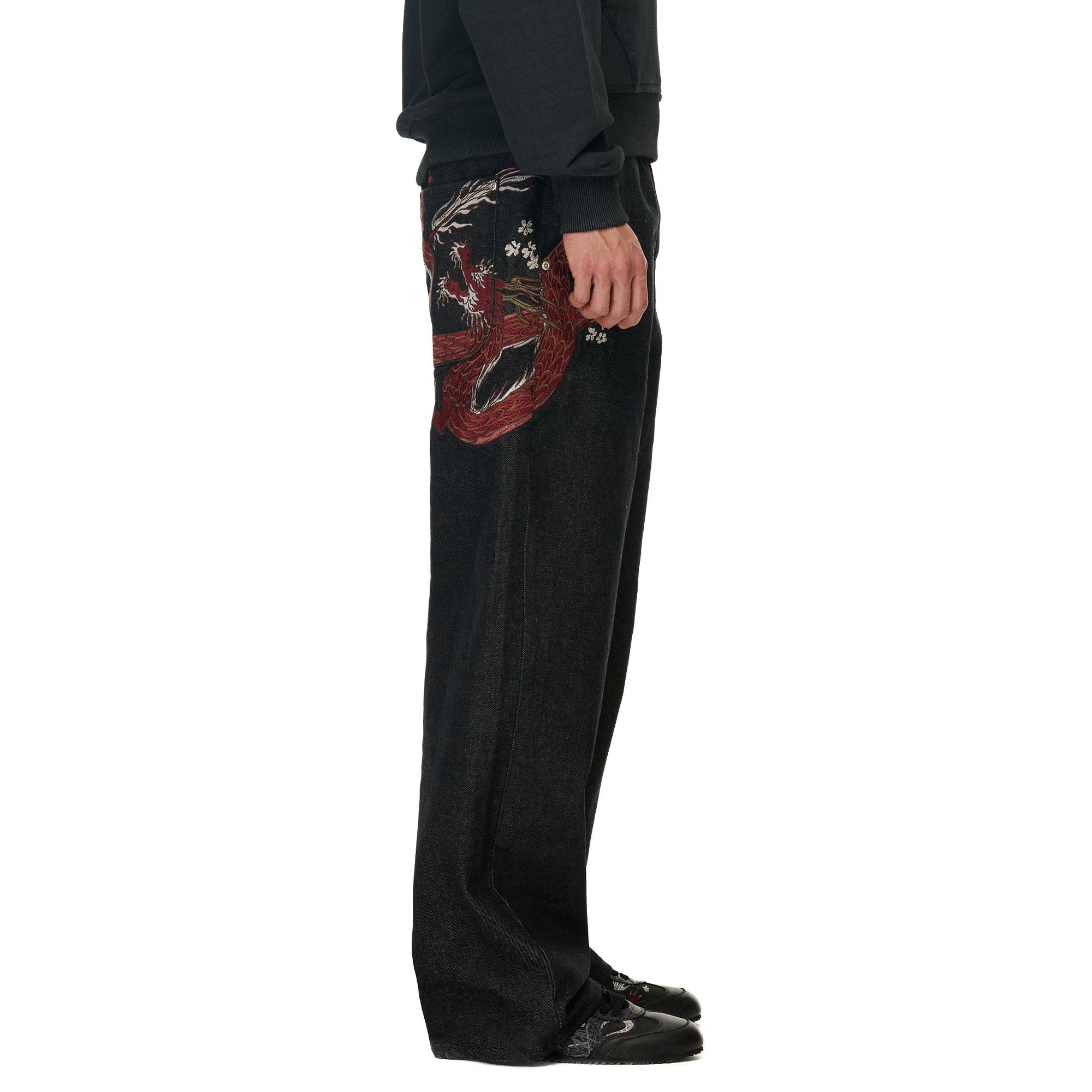 Derschutze "yakuza" raw Denim black