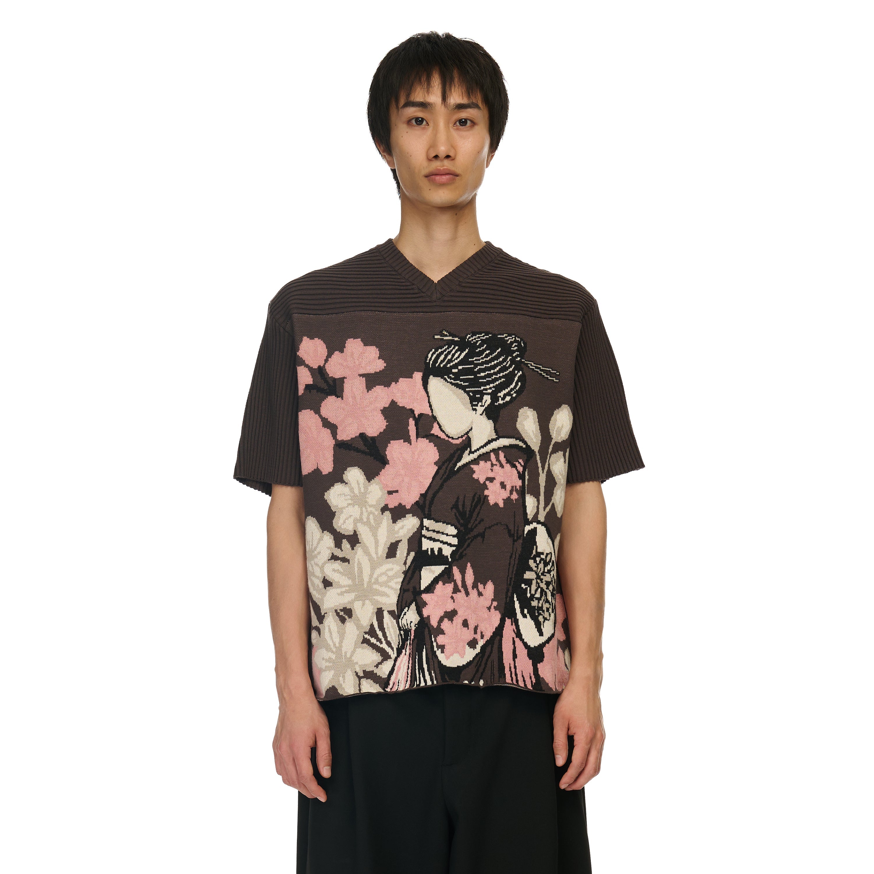 Derschutze "yakuza v2" knitted Jersey blue
