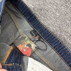 Derschutze Dark Indigo Pinstripe Jeans