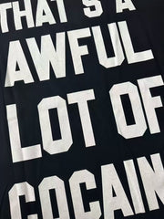 That’s A Awful Lot Of Cough Syrup Asaali Collage Graphic Oversized Black Tee