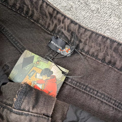Derschutze Dark Vintage Streetwear Jean Shorts