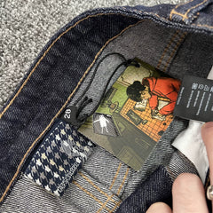 Derschutze Graphic Patch Dark Denim Jeans