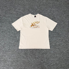 Derschutze White Vintage Retro Art Graphic Tee