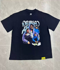 THAT'S A AWFUL LOT OF COUPH SYRUP Oversized Black Hip‑Hop Tee