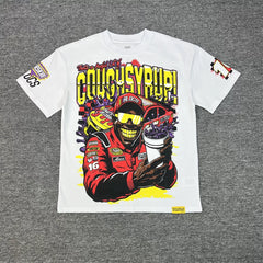 THAT'S A AWFUL LOT OF COUPH SYRUP Vintage Washed Nascar Racing Graphic T-Shirt