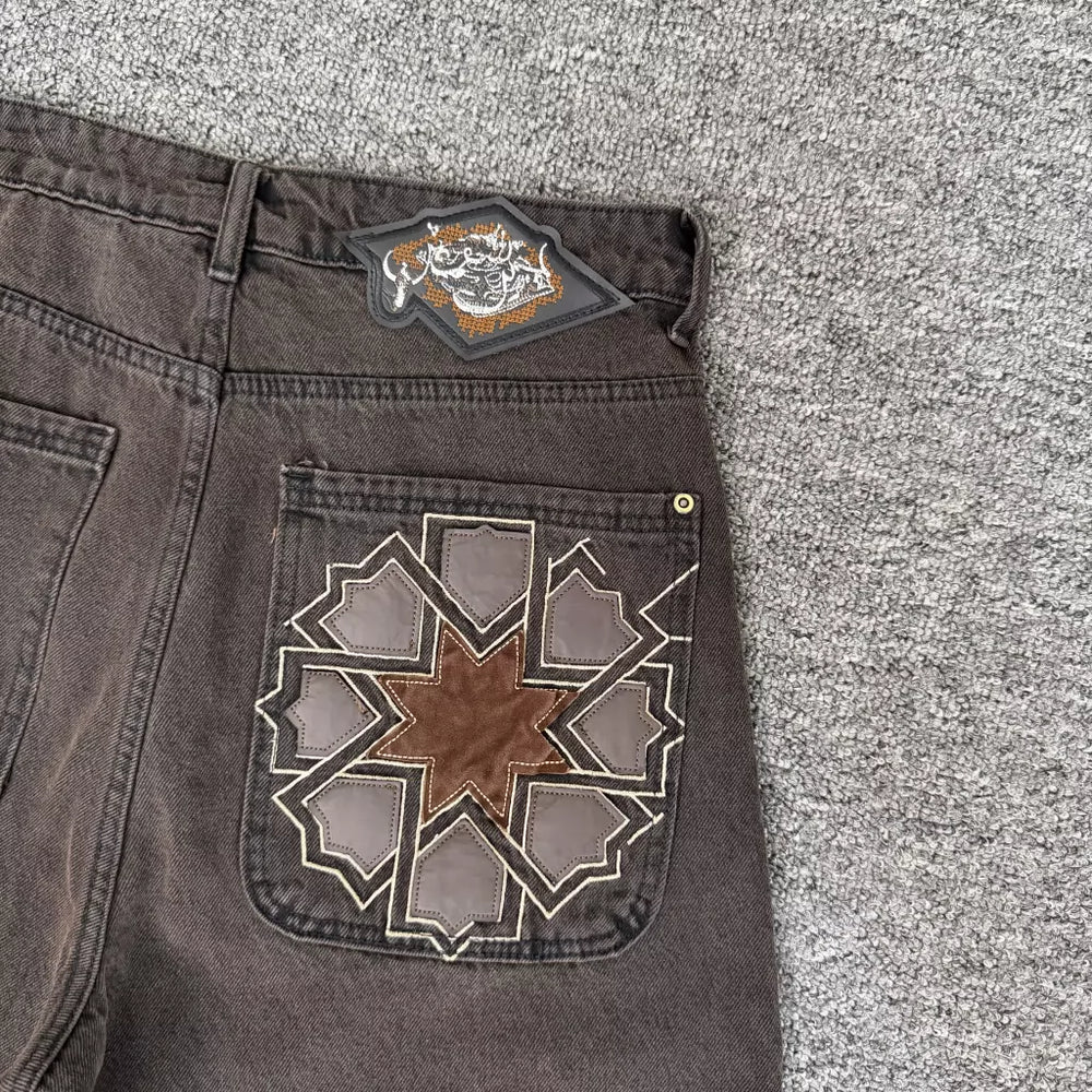 Derschutze Dark Vintage Streetwear Jean Shorts
