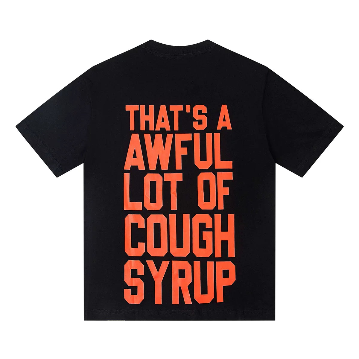 That’s A Awful Lot Of Cough Syrup Grim Reaper Horror Graphic Oversized Tee