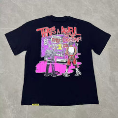That’s A Awful Lot Of Cough Syrup Graffiti Seal Logo Oversized Black Tee