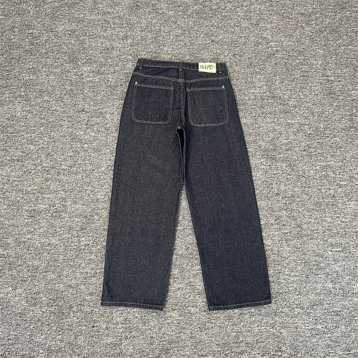 Derschutze Graphic Patch Dark Denim Jeans