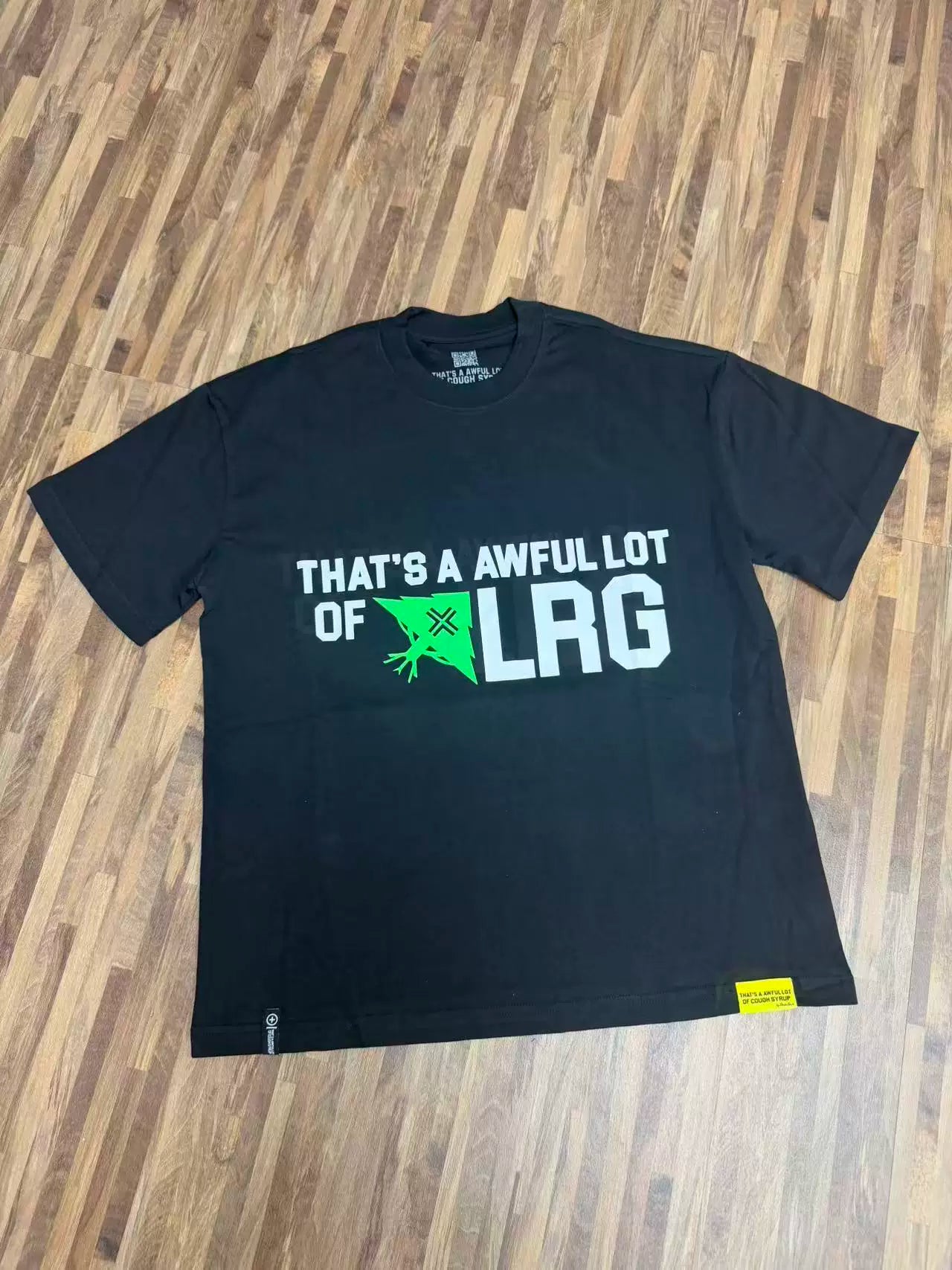 That’s A Awful Lot Of LRG Green Tree Logo Oversized Black Tee