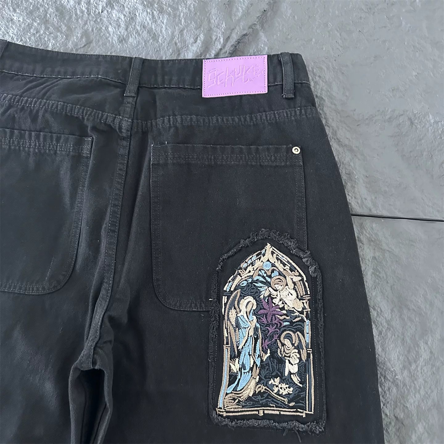 Derschutze embroidered jeans