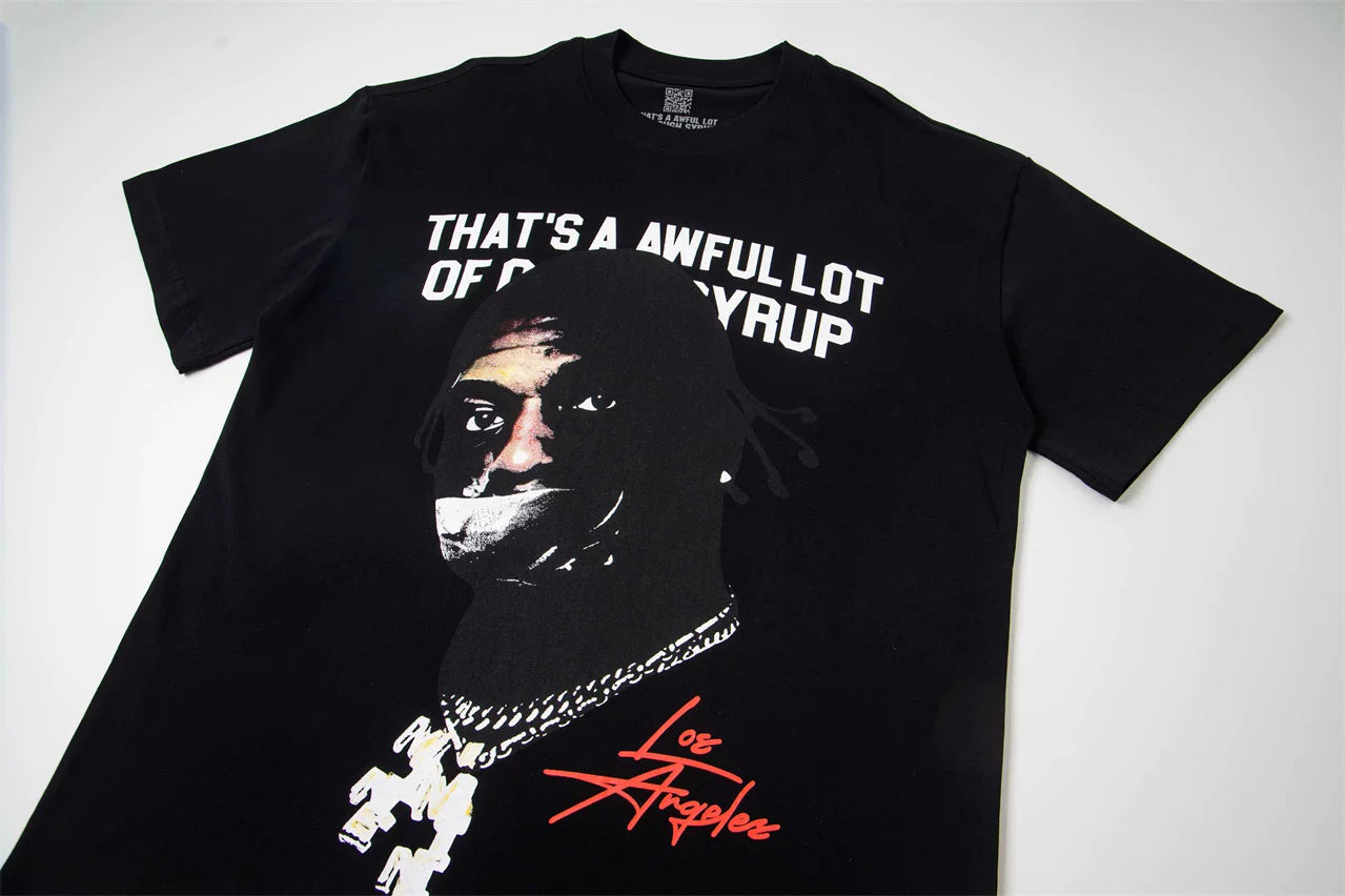 That’s A Awful Lot Of Cough Syrup Los Angeles Portrait Graphic Tee