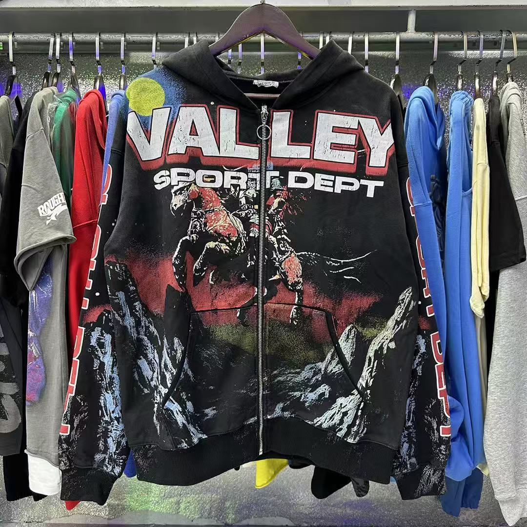 Vale Forever Valley Sport Knight Vintage Zip Hoodie