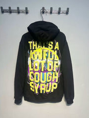 That’s A Awful Lot Of Cough Syrup Skull Graphic Black Hoodie