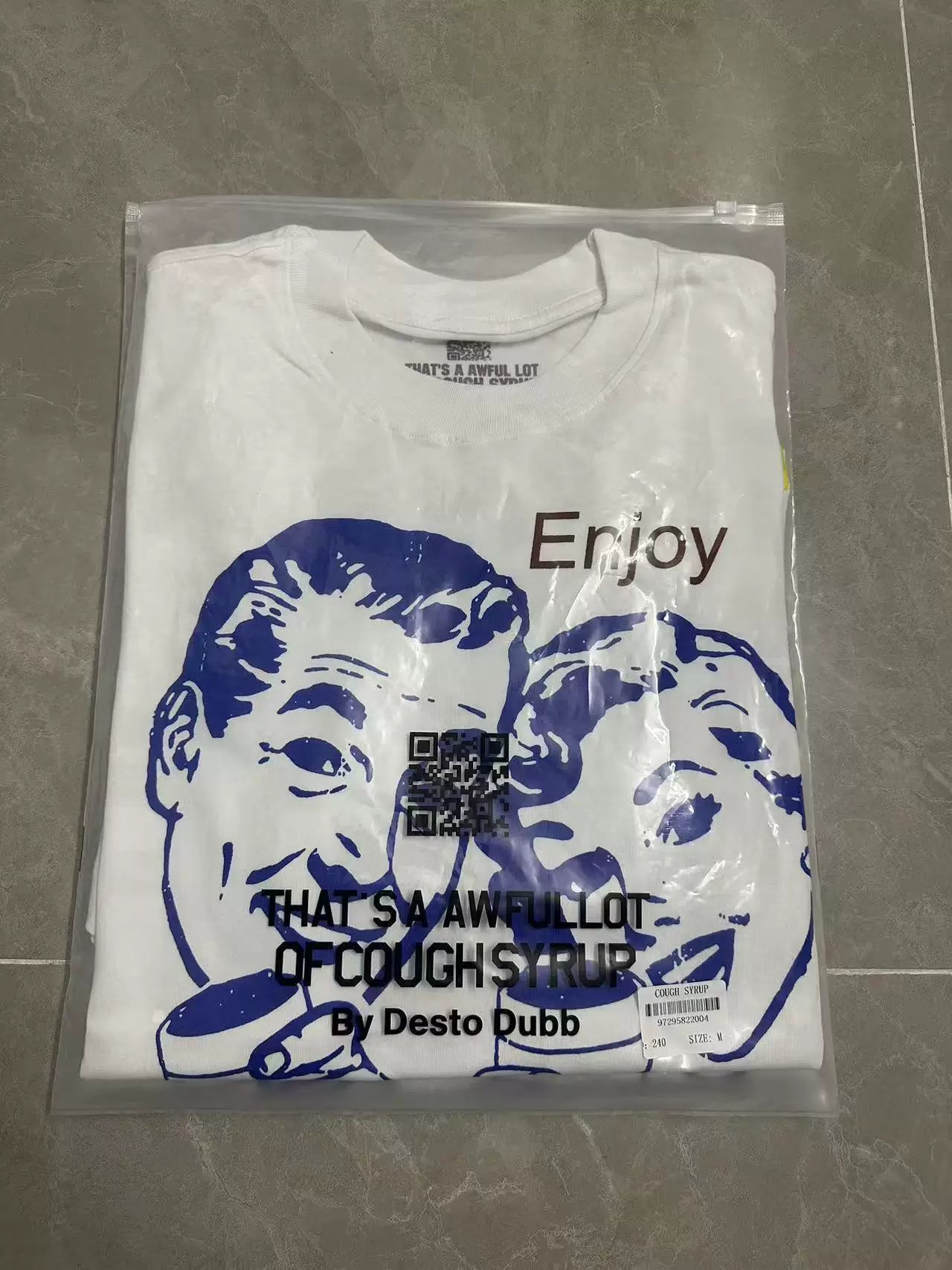 That’s A Awful Lot Of Cough Syrup Oversized White Street T‑Shirt