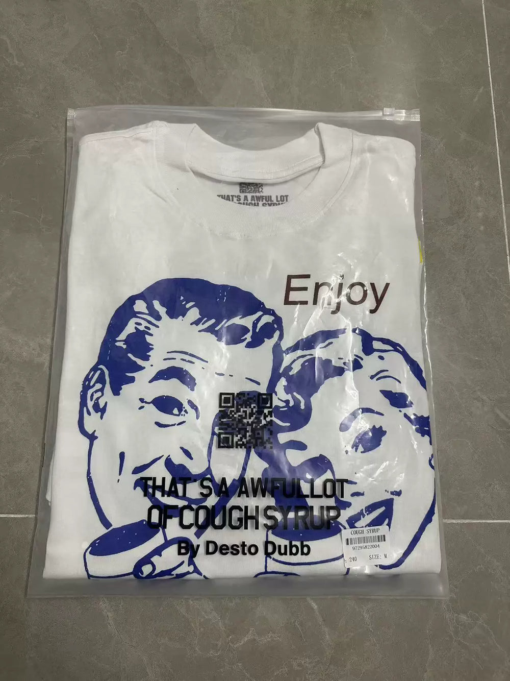 That’s A Awful Lot Of Cough Syrup Oversized White Street T‑Shirt