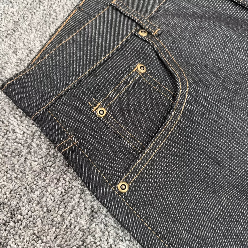 Derschutze Vintage Embroidered Denim Shorts