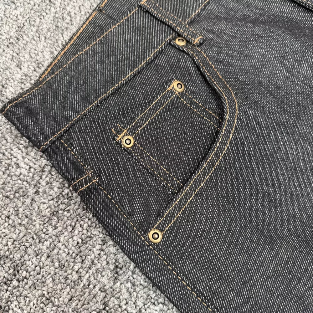 Derschutze Vintage Embroidered Denim Shorts