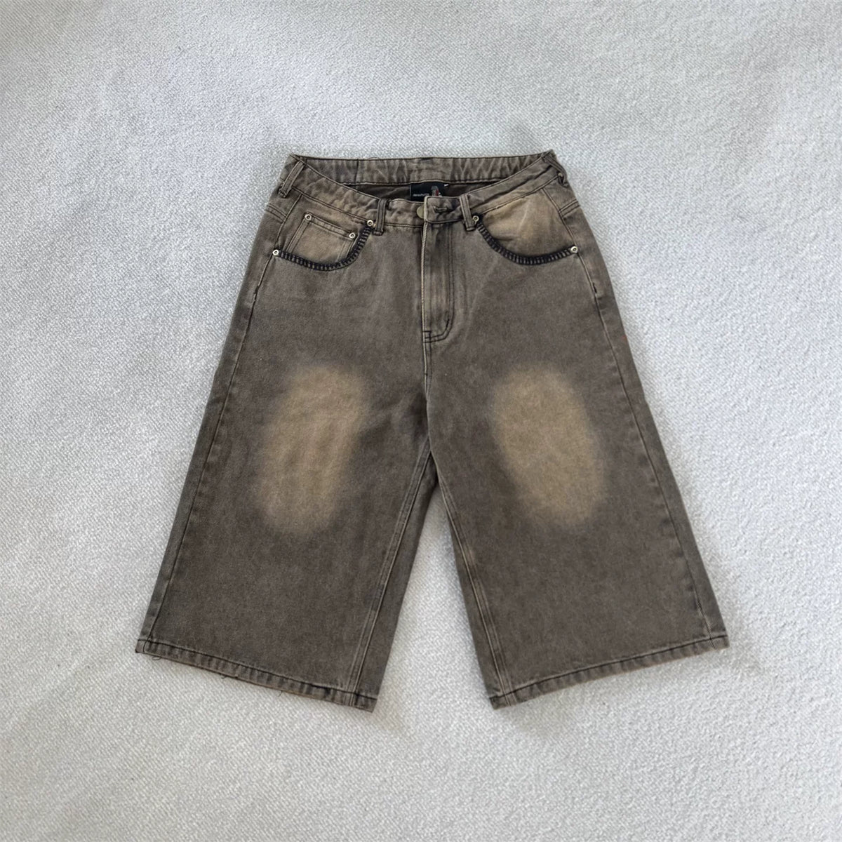 Derschutze retro heavy-duty embroidered jeans