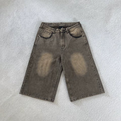 Derschutze retro heavy-duty embroidered jeans