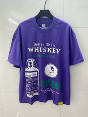 THATS A AWFUL LOT OF COUPH SYRUP Graphic Oversized Purple Street T‑Shirt