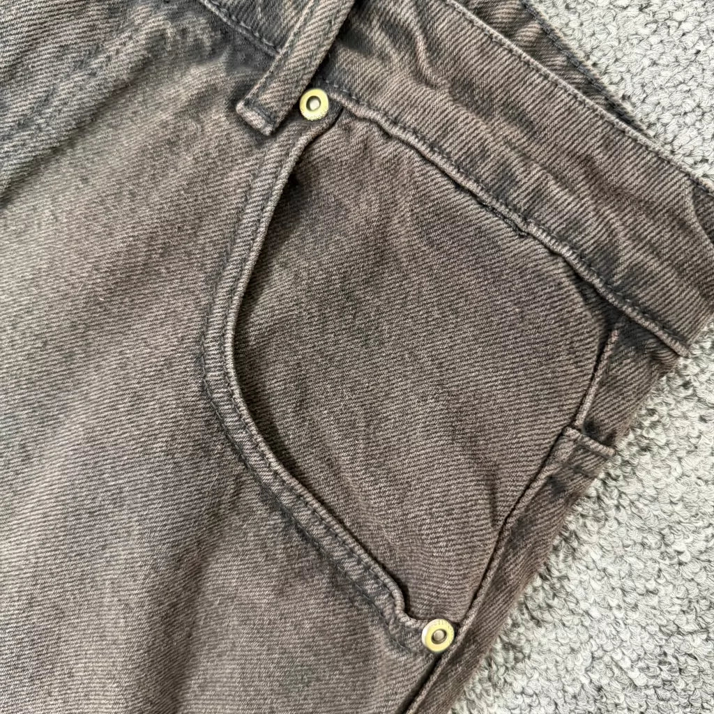 Derschutze Dark Vintage Streetwear Jean Shorts