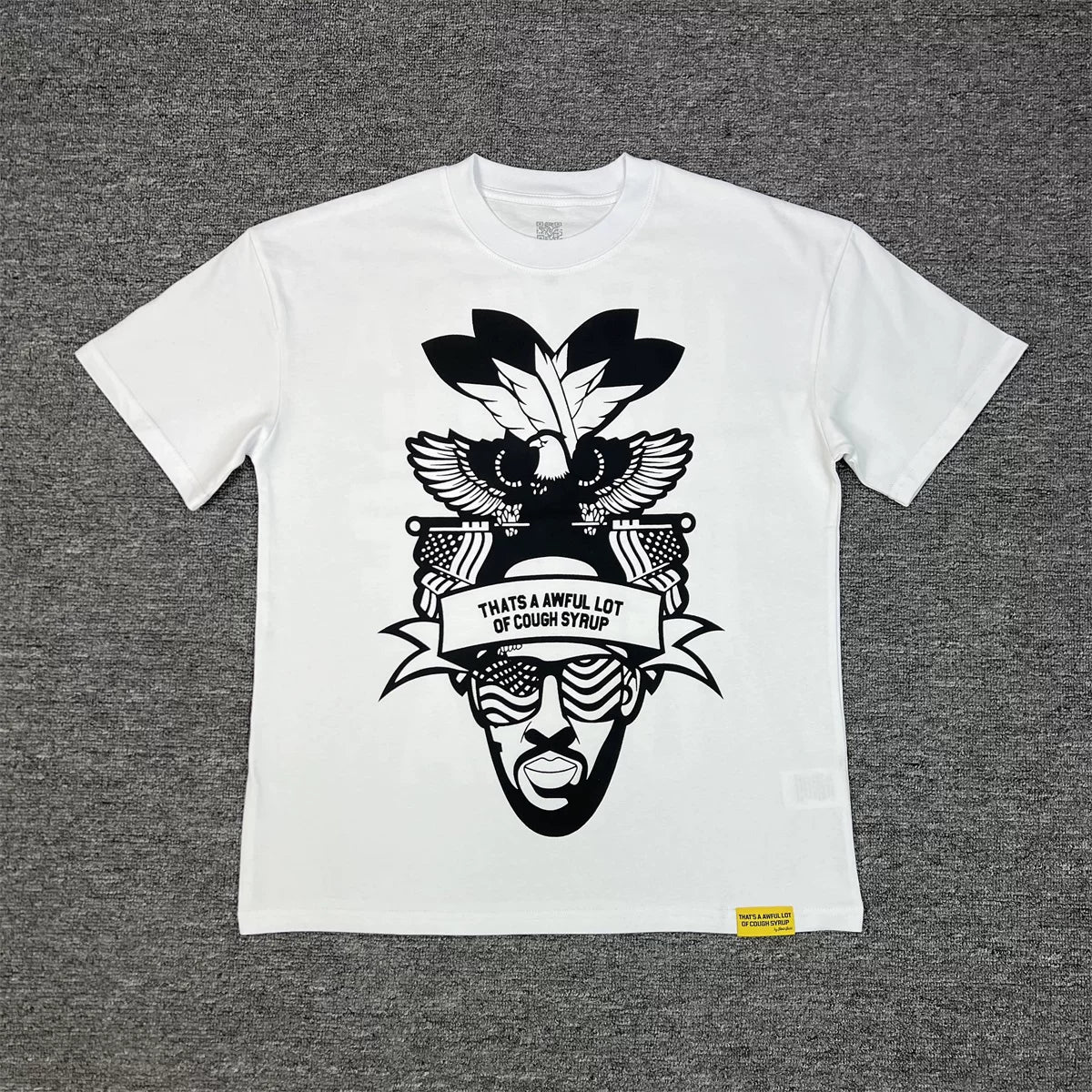 THAT'S A AWFUL LOT OF COUPH SYRUP Vintage Washed American Eagle Totem Graphic T-Shirt