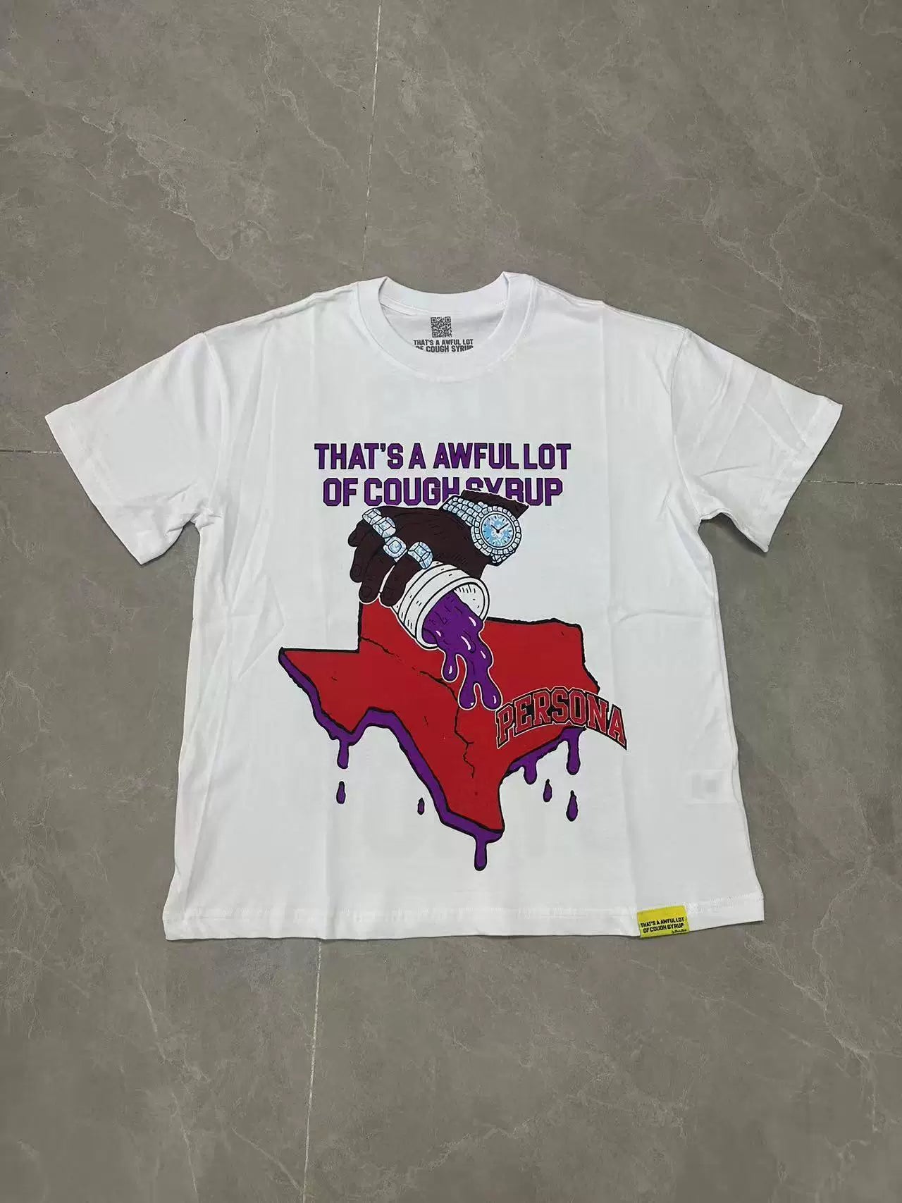 That’s A Awful Lot Of Cough Syrup Texas Persona Drip Graphic Oversized Tee