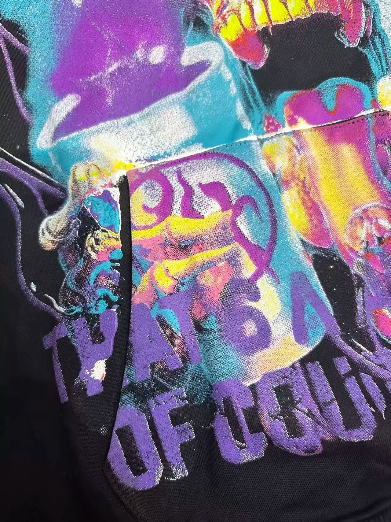 That’s A Awful Lot Of Cough Syrup Skull Graphic Black Hoodie