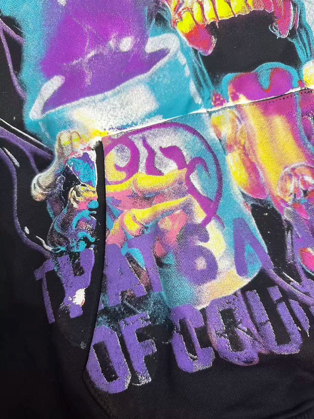 That’s A Awful Lot Of Cough Syrup Skull Graphic Black Hoodie