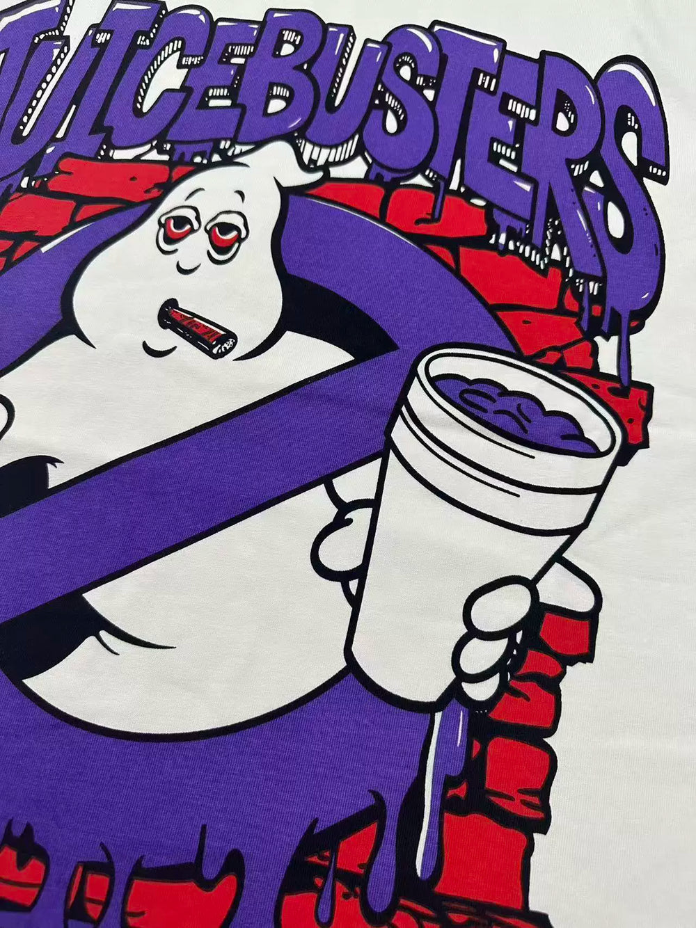 THAT'S A AWFUL LOT OF COUPH SYRUP Tie‑Dye Graphic Oversized T‑Shirt