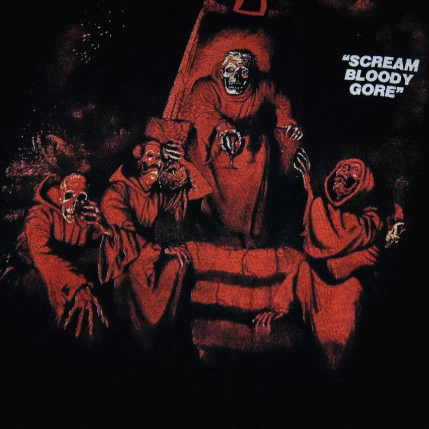 That’s A Havful Lot Of Cough Syrup Metal Horror Graphic Oversized Black Tee