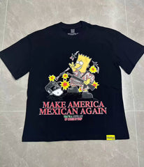 That’s A Awful Lot Of Cough Syrup Cartoon Character Graphic Oversized Black Tee
