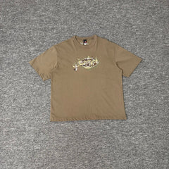 Derschutze Vintage Brown Arabic Art Graphic Tee