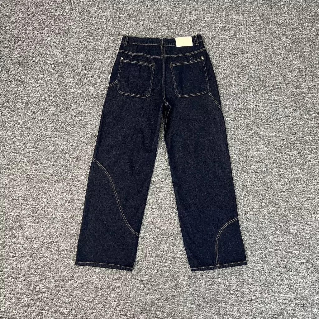Derschutze Floral Detail Dark Denim Jeans